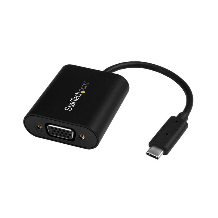 StarTech.com USB-C to VGA Adapter - with Presentation Mode Switch - 2048 x 1280