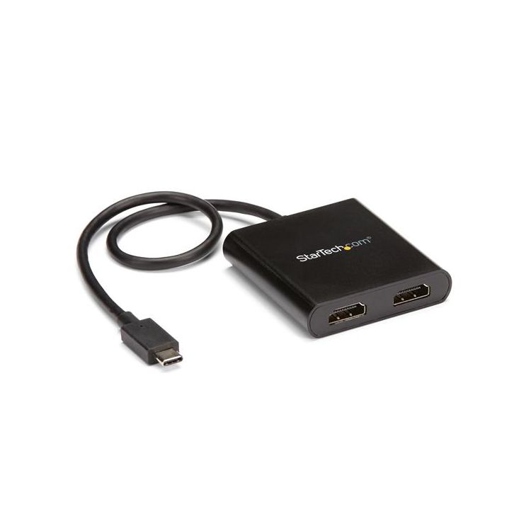 StarTech.com USB-C to HDMI Multi-Monitor Splitter - 2-Port MST Hub