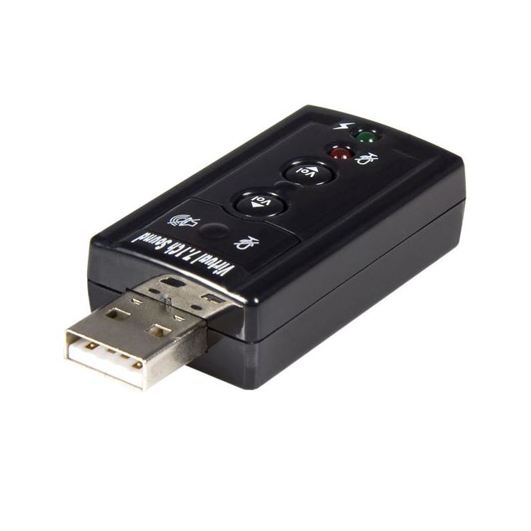 StarTech.com Virtual 7.1 USB Stereo Audio Adapter External Sound Card