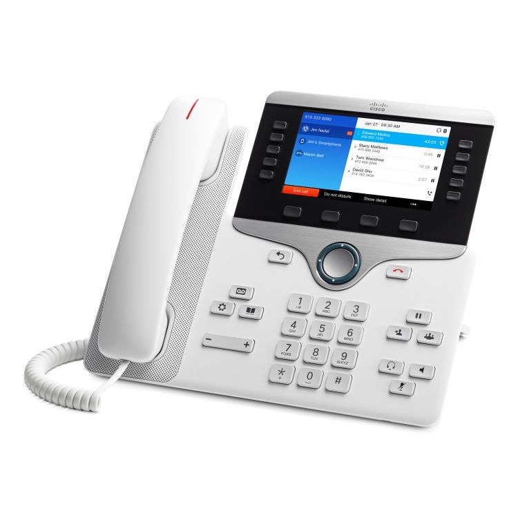 Cisco 8851 IP phone White Wired handset LCD 5 lines