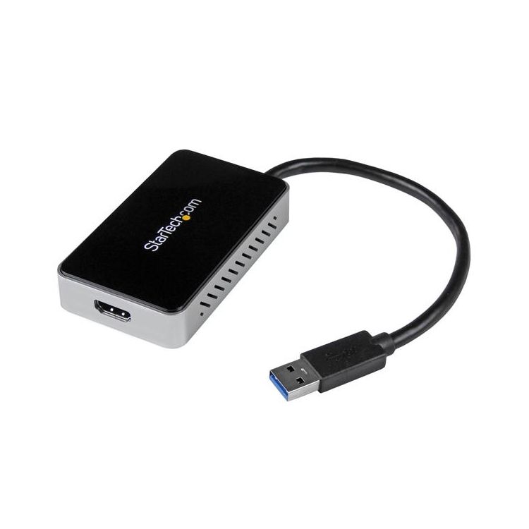 StarTech.com USB 3.0 to HDMI External Video Card Multi Monitor Adapter with 1-Port USB Hub – 1920x1200 / 1080p