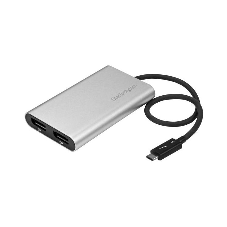 StarTech.com Thunderbolt 3 to Dual DisplayPort Adapter - 4K 60 Hz - Windows Only Compatible