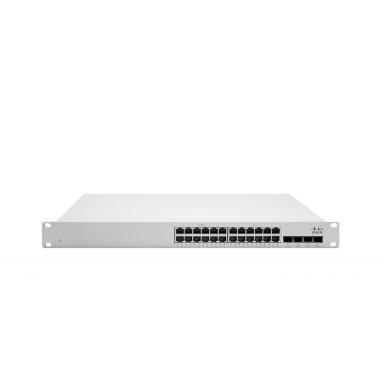 Cisco Meraki MS250-24P L3 Stackable Cloud Managed Switch 24x GigE 370W PoE