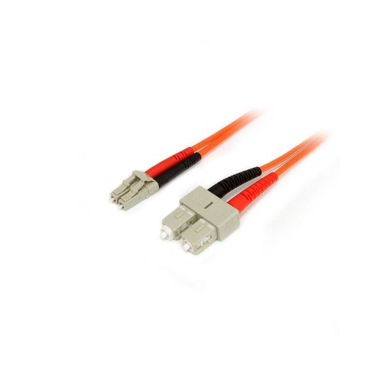 StarTech.com Fiber Optic Cable - Multimode Duplex 50/125 - LSZH - LC/SC - 2 m