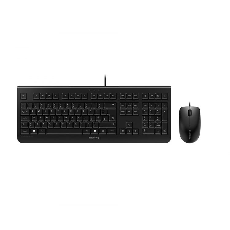CHERRY DC 2000 keyboard USB QWERTY UK English Mouse included Black