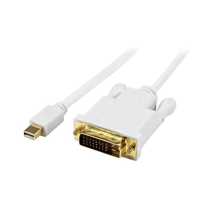 StarTech.com 3 ft Mini DisplayPort to DVI Active Adapter Converter Cable - mDP to DVI 1920x1200 - White