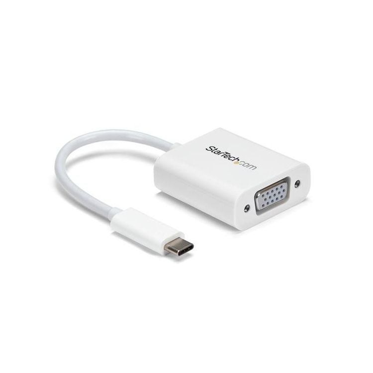 StarTech.com USB-C to VGA adapter - White