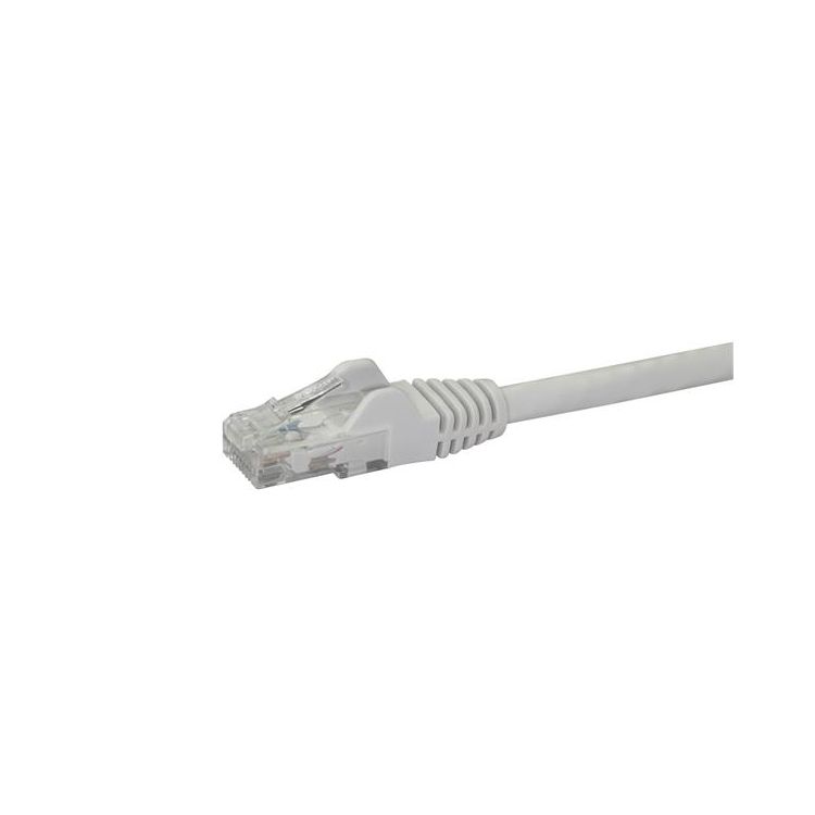 StarTech.com Cat6 patch cable with snagless RJ45 connectors – 100 ft, white