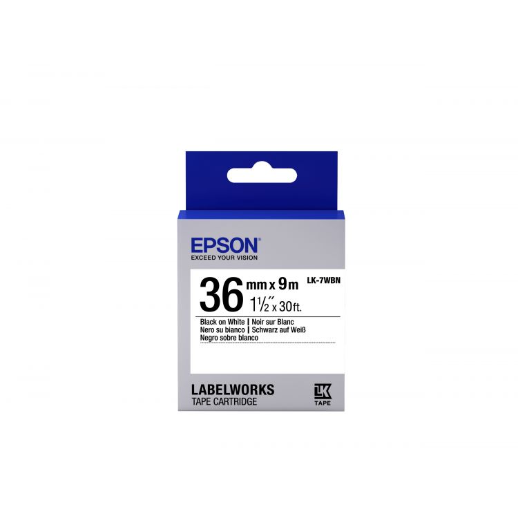 Epson LK-7WBN label-making tape Black on white